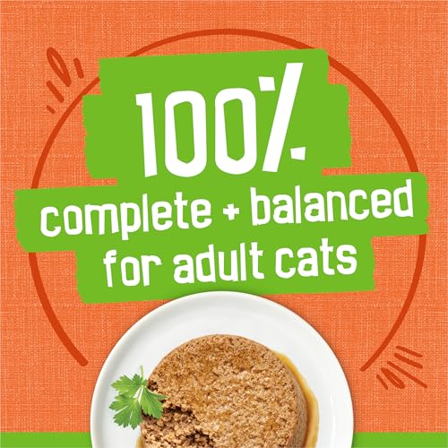 Purina Friskies wet cat food pate, 5.5 oz. cans, chicken and tuna dinner, 24-pack, complete and balanced nutrition
