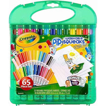 Crayola Pip-Squeaks Washable Marker Set (65ct), Essential Easter Basket Stuffers, Coloring Set, Drawing Art Supplies for Kids, Spring Craft Kit, Travel Activity, Gifts for Kids