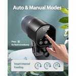 Automatic Fish Feeder for Small Aquariums: 200ml Large Capacity Auto Feeders with Battery Timer for Betta Koi and Turtles