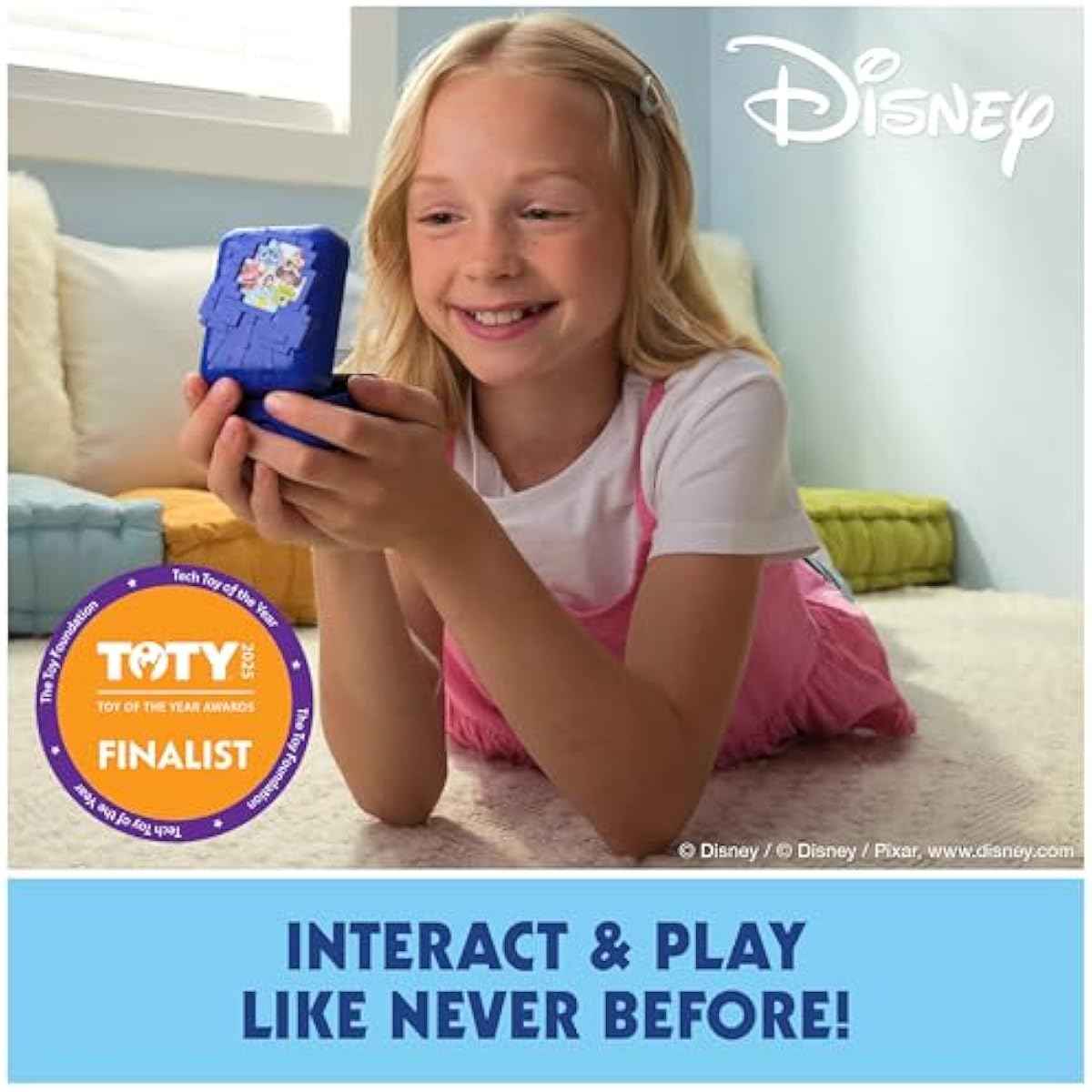 Bitzee, Disney with 30 Interactive Characters Inside, Reacts to Swipes, Tilts & Taps, Disney Toys & Digital Pet Boys & Girls Toys