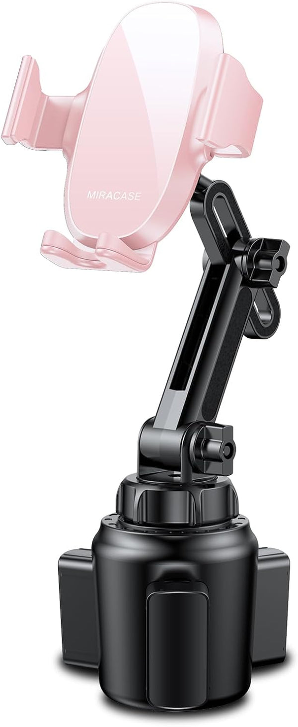 Miracase [Upgraded Version Cup Phone Holder for Car, Universal Adjustable Long Neck Car Phone Mount Cradle Friendly Compatible with iPhone Samsung Google and All 4.0-7.0 inches Smartphones