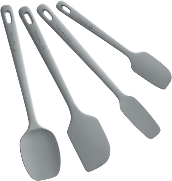5 Pieces Silicone Spatula Set - Food Grade Rubber Spatula with Ergonomic Grip