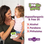 boogie wipes unscented baby wet wipes 180 count pack of 6 vitamin e aloe chamomile natural saline