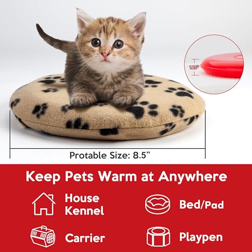 gelbesty original pet heating pad microwave waterproof outdoor warming safe for newborn kittens puppies dogs cats