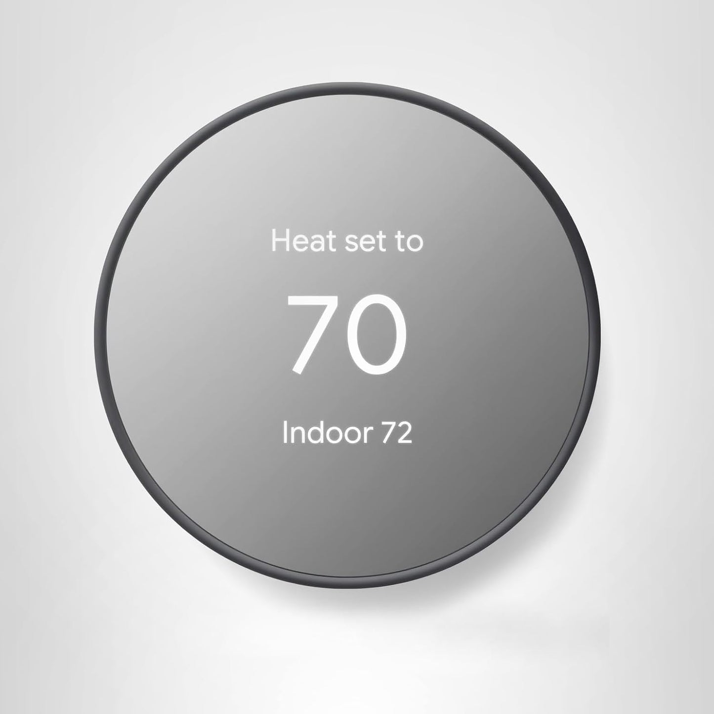 Google Nest Thermostat - Smart Thermostat for Home - Programmable Wifi Thermostat - Charcoal