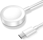 2026 upgraded magnetic charging cable for apple watch charger, usb c port, wireless charging cable for iwatch series ultra, 10, 9, 8, 7, 6, se, se2, 5, 4, 3, 2 - 3.3ft - white