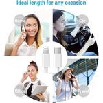 RCTech 3Pack 6FT Lightning cable MFi certified iPhone fast charger