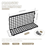 12 Pcs Adjustable Black Under Couch Furniture Blocker with 30 Ties for Dogs Pets Cats