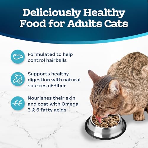 blue buffalo tastefuls adult dry cat food for weight management made with natural chicken ingredients 7-lb bag
