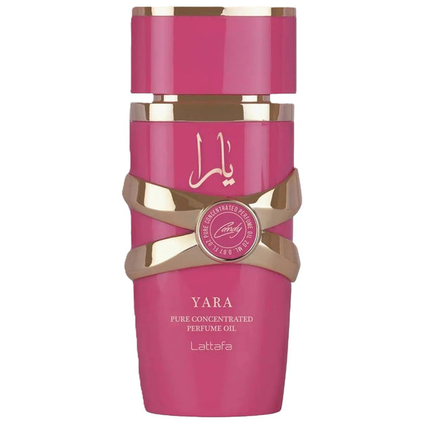 Lattafa Yara Candy Eau de Parfum Long-Lasting Fragrance for Women, 3.40 Ounce / 100 ml, Vanilla, Fruity, Citrus, Floral
