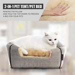 WindRacing cat bed for indoor cats with removable cushion and washable pillow, small and medium pet bed furniture
