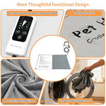 Bezemuru pet heating pad for dogs and cats, waterproof 18x16 in, 6-temp & timer, chew-resistant cord
