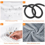 invenho heated cat bed, waterproof adjustable temperature dog cat heating pad with timer, 18" x 16"