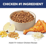 Hill's Science Diet Indoor, Senior Adult 11+, Easy Litter Box Cleanup, Dry Cat Food, Chicken Recipe, 7 lb Bag
