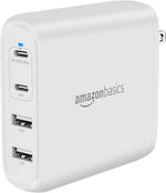 Amazon Basics 65W One-Port GaN USB-C Wall Charger with Power Delivery PD 3.0, Foldable Plug, Portable, Fast Charging for Laptops, Tablets & Phones, Black