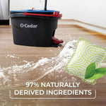 O-Cedar PACS Hard Floor Cleaner, 10-count, lavender scent, 97% natural ingredients, safe for all hard floors