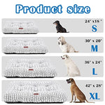 Soft Fluffy Pet Cushion Mat for Small Dogs, Anti-Slip Comfy Kennel Pad for Puppy Crates, 24x18 inches