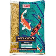 kaytee koi's choice koi floating fish food for koi goldfish and pond fish 10 pounds