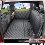 reeva dog truck seat cover for back seat, hard bottom dog hammock for car, waterproof, universal, black, xl size