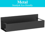 Black Magnetic Spice Storage Rack Organizer for 4 Pack, Refrigerator and Oven, Fridge Organization and Storage Solutions