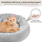 joejoy 23 inch small dog bed cat bed with hooded blanket, cozy cuddler luxury puppy pet bed