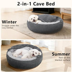 siwa mary small dog bed with attached blanket 23 inch washable anti-slip bottom calmer
