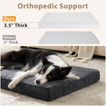 joejoy xl orthopedic dog bed grey 41x27 extra thick egg memory foam