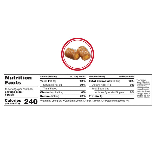 COMBOS Cheddar Cheese and Pretzels Snack Bags 1.8 Ounce Pack of 18