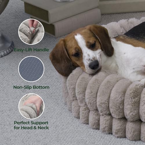 balance-luxury-donut-dog-bed-30-inches-round-medium-size-dogs-washable-orthopedic-calming-dogs-bed-with-anti-slip-bottom-oatmeal