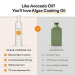 Algae Cooking Club Chef-Grade 100% Algae Cooking Oil, 16 fl oz, Seed Oil-Free, High Smoke Point, Omega-9 Rich