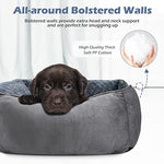 invenho rectangle washable orthopedic dog bed for small and large dogs with soft calming sleeping puppy bed durable pet cuddler