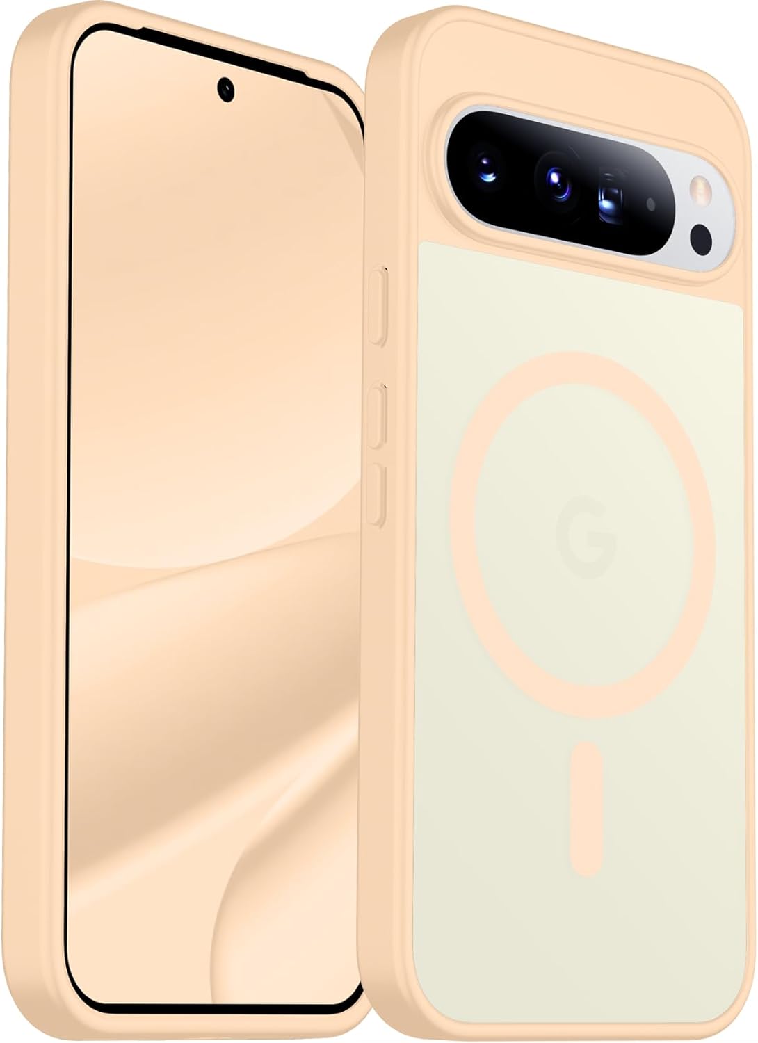 SPIDERCASE Magnetic Case for Google Pixel 10 Pro XL, Military Grade | Slim Translucent Matte | Drop Protection | Shockproof | Anti-Fingerprint | Black