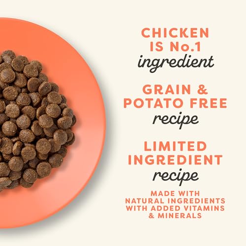 Applaws Grain-Free Dry Cat Food with Chicken & Salmon, Limited Ingredients, Added Vitamins & Minerals, 4 Pound Bag