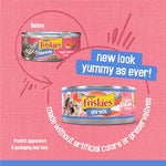 Purina Friskies Shreds With Salmon in Sauce Adult Cat Food (Pack of 24) 5.5 oz Cans