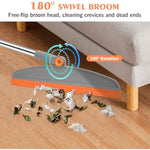 54 inch adjustable multifunction silicone floor squeegee broom for bathroom kitchen tile pet hair cleaning
