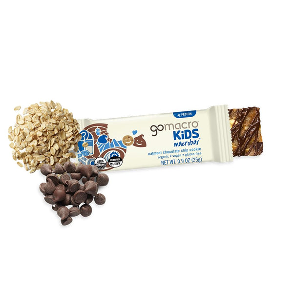 Gomacro Organic Kids Oatmeal Chocolate Chip Cookie Bars 7 Count 6.3 Ounce
