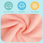 homexcel microfiber coral fleece baby washcloths 24 pack 7x9 inch