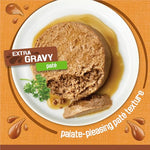 purina friskies wet cat food extra gravy pate with chicken in savory, 5.5 oz cans, pack of 24