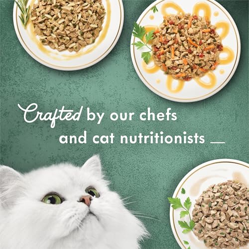purina fancy feast wet cat food variety pack, medleys white meat chicken in sauce collection - 12 3 oz. cans