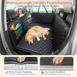 urpower back seat extender for large dogs, 550lbs capacity, waterproof, non-slip, hard bottom dog car seat cover for cars and suvs
