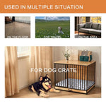 vankean reversible cool and warm dog bed mat for crates 48x30x3 grey xx-large