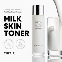 Tirtir milk skin rice toner, deep moisturizing, hydrating, and refreshing for face, vegan, 150ml/5.07fl.oz, korean skin care