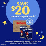 Huggies Overnites Size 5 Overnight Diapers, 50 Ct, 27+ lbs, Disney Designs