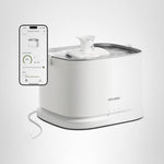 petlibro stainless steel cat water fountain with 5g wifi app monitoring for indoor use