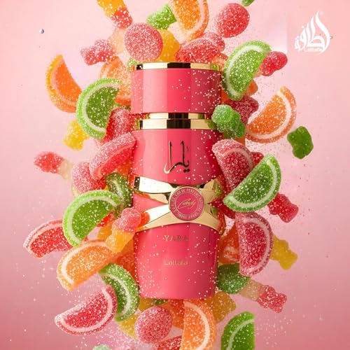 Lattafa Yara Candy - Vanilla, Fruity, Citrus, Floral - Eau de Parfum Long-Lasting Fragrance for Women, 3.40 Ounce / 100 ml