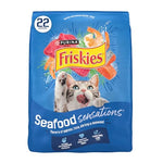 Purina friskies dry cat food seafood sensations with salmon tuna and shrimp flavors 22 lb bag