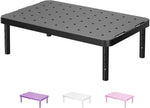 wali computer monitor stand adjustable laptop riser black 1 pack