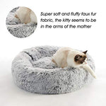 western home wh calming soft round dog cat bed light grey 20 24 27 30 inch