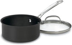 Cuisinart 1-Quart Saucepan with Nonstick Hard Anodized Exterior and Cover