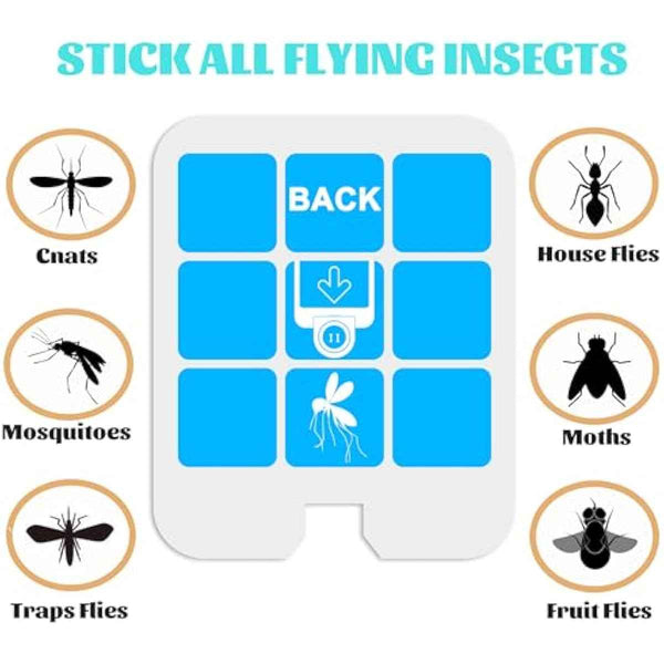 32 Pack Refill Glue Cards, Saferr Home Fly Trap Refill Compatible with Saferr Home SH502, S23005-06 and Dynatrap DT3005W Dot Indoor Fly Trap Plug-in Insect Trap Replacement Mosquito Sticky Glue Boards